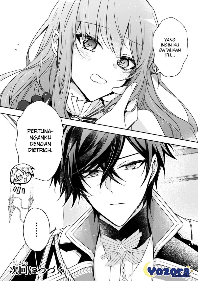 Halaman 33 dari Loop 7-kaime no Akuyaku Reijou wa, Moto Tekikoku de Jiyuu Kimama na Hanayome Seikatsu o Mankitsu Suru Chapter 31