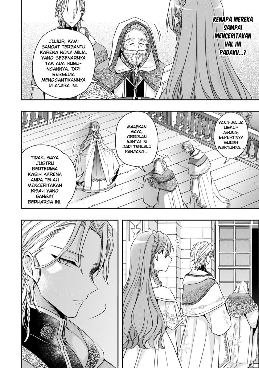 Halaman 21 dari Loop 7-kaime no Akuyaku Reijou wa, Moto Tekikoku de Jiyuu Kimama na Hanayome Seikatsu o Mankitsu Suru Chapter 34