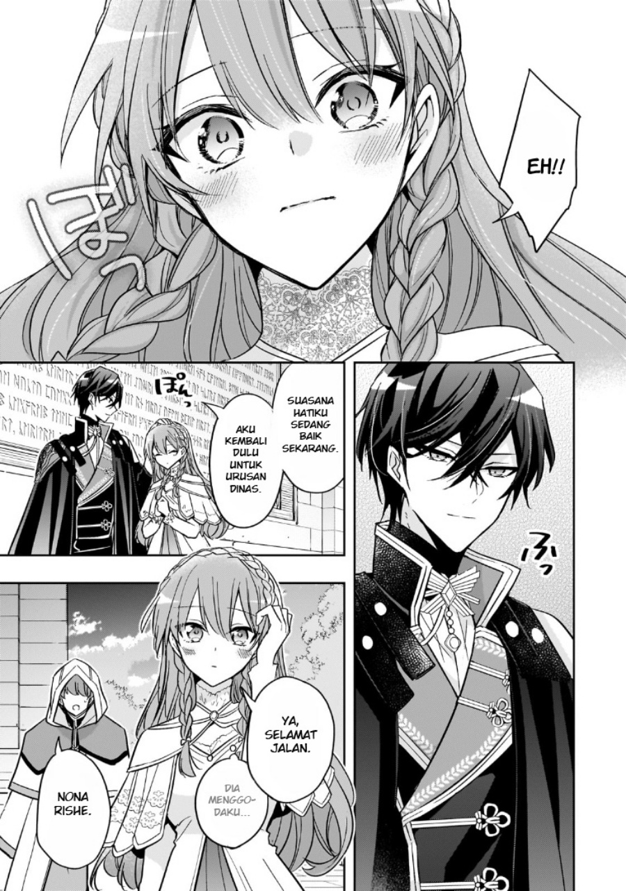 Halaman 14 dari Loop 7-kaime no Akuyaku Reijou wa, Moto Tekikoku de Jiyuu Kimama na Hanayome Seikatsu o Mankitsu Suru Chapter 35
