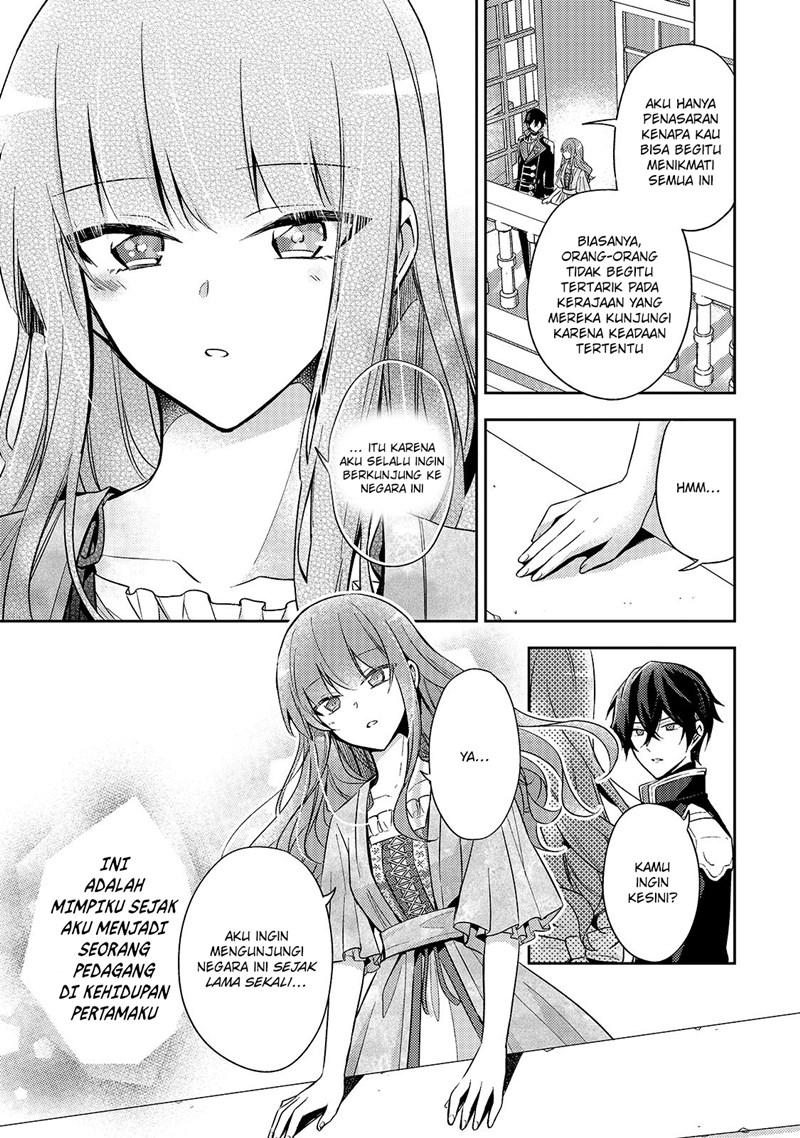 Halaman 18 dari Loop 7-kaime no Akuyaku Reijou wa, Moto Tekikoku de Jiyuu Kimama na Hanayome Seikatsu o Mankitsu Suru Chapter 4