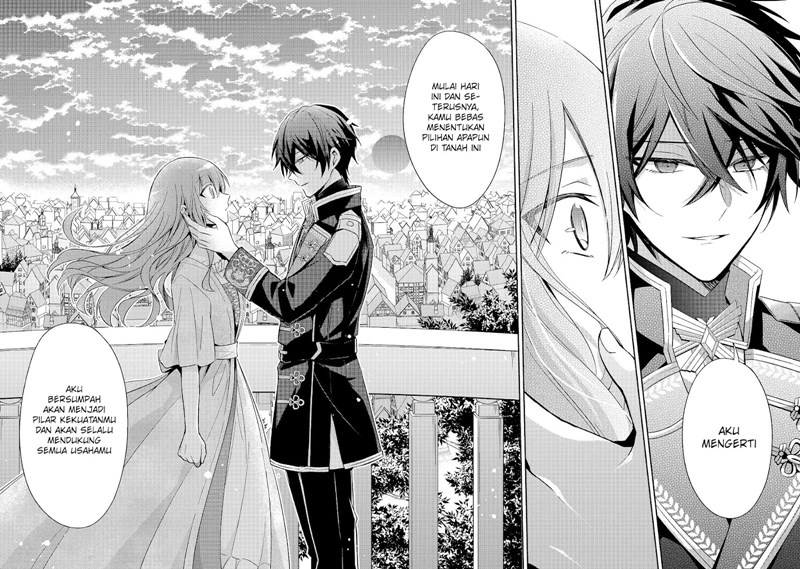 Halaman 23 dari Loop 7-kaime no Akuyaku Reijou wa, Moto Tekikoku de Jiyuu Kimama na Hanayome Seikatsu o Mankitsu Suru Chapter 4