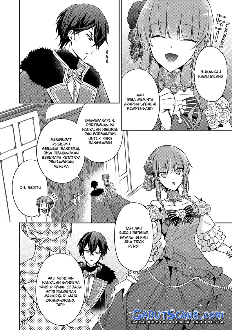 Halaman 12 dari Loop 7-kaime no Akuyaku Reijou wa, Moto Tekikoku de Jiyuu Kimama na Hanayome Seikatsu o Mankitsu Suru Chapter 5