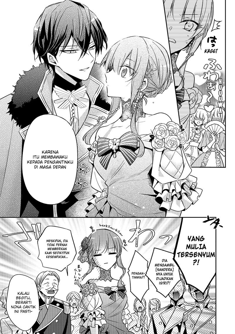 Halaman 17 dari Loop 7-kaime no Akuyaku Reijou wa, Moto Tekikoku de Jiyuu Kimama na Hanayome Seikatsu o Mankitsu Suru Chapter 5