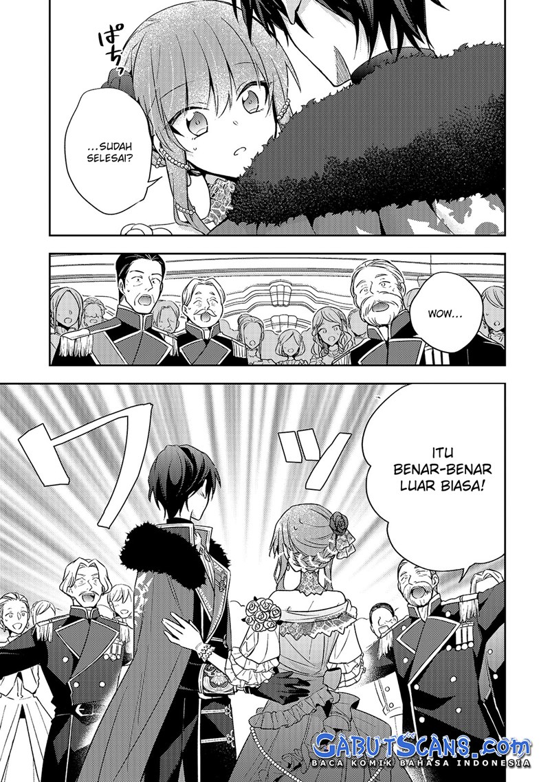 Halaman 33 dari Loop 7-kaime no Akuyaku Reijou wa, Moto Tekikoku de Jiyuu Kimama na Hanayome Seikatsu o Mankitsu Suru Chapter 5