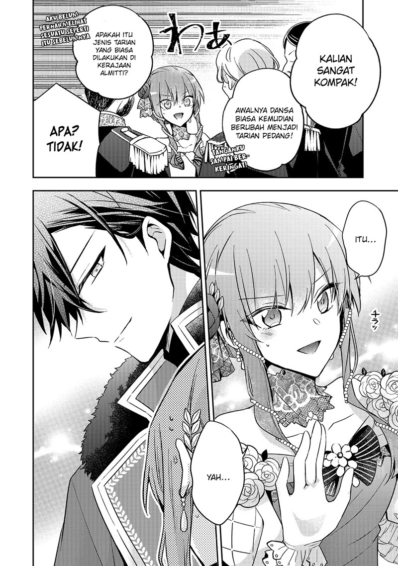 Halaman 34 dari Loop 7-kaime no Akuyaku Reijou wa, Moto Tekikoku de Jiyuu Kimama na Hanayome Seikatsu o Mankitsu Suru Chapter 5