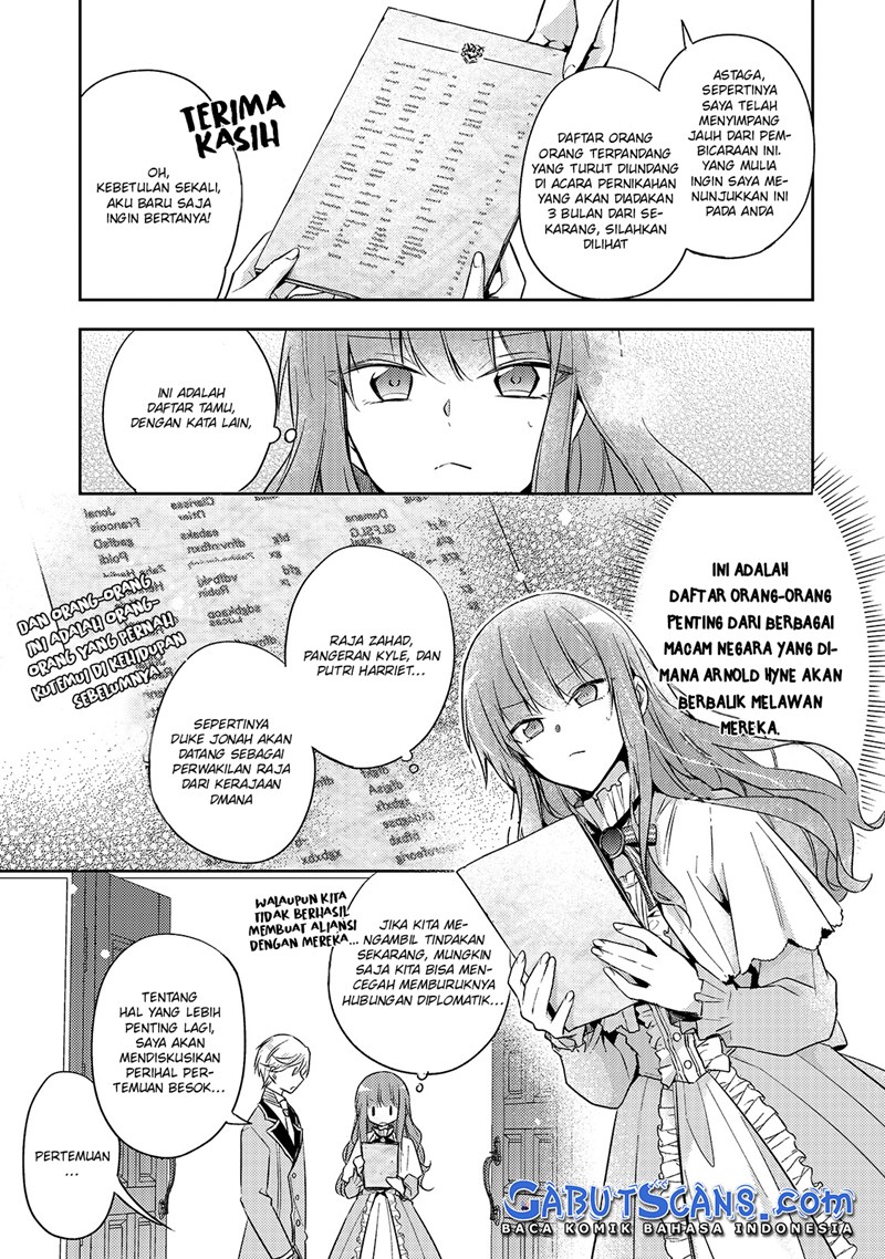 Halaman 9 dari Loop 7-kaime no Akuyaku Reijou wa, Moto Tekikoku de Jiyuu Kimama na Hanayome Seikatsu o Mankitsu Suru Chapter 5