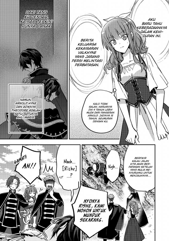 Halaman 14 dari Loop 7-kaime no Akuyaku Reijou wa, Moto Tekikoku de Jiyuu Kimama na Hanayome Seikatsu o Mankitsu Suru Chapter 9