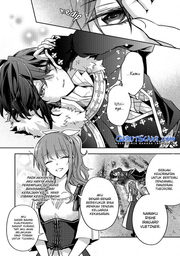 Halaman 15 dari Loop 7-kaime no Akuyaku Reijou wa, Moto Tekikoku de Jiyuu Kimama na Hanayome Seikatsu o Mankitsu Suru Chapter 9