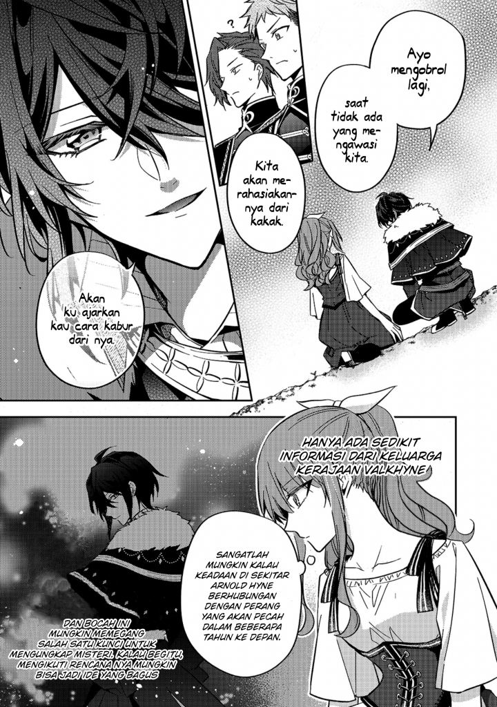 Halaman 20 dari Loop 7-kaime no Akuyaku Reijou wa, Moto Tekikoku de Jiyuu Kimama na Hanayome Seikatsu o Mankitsu Suru Chapter 9