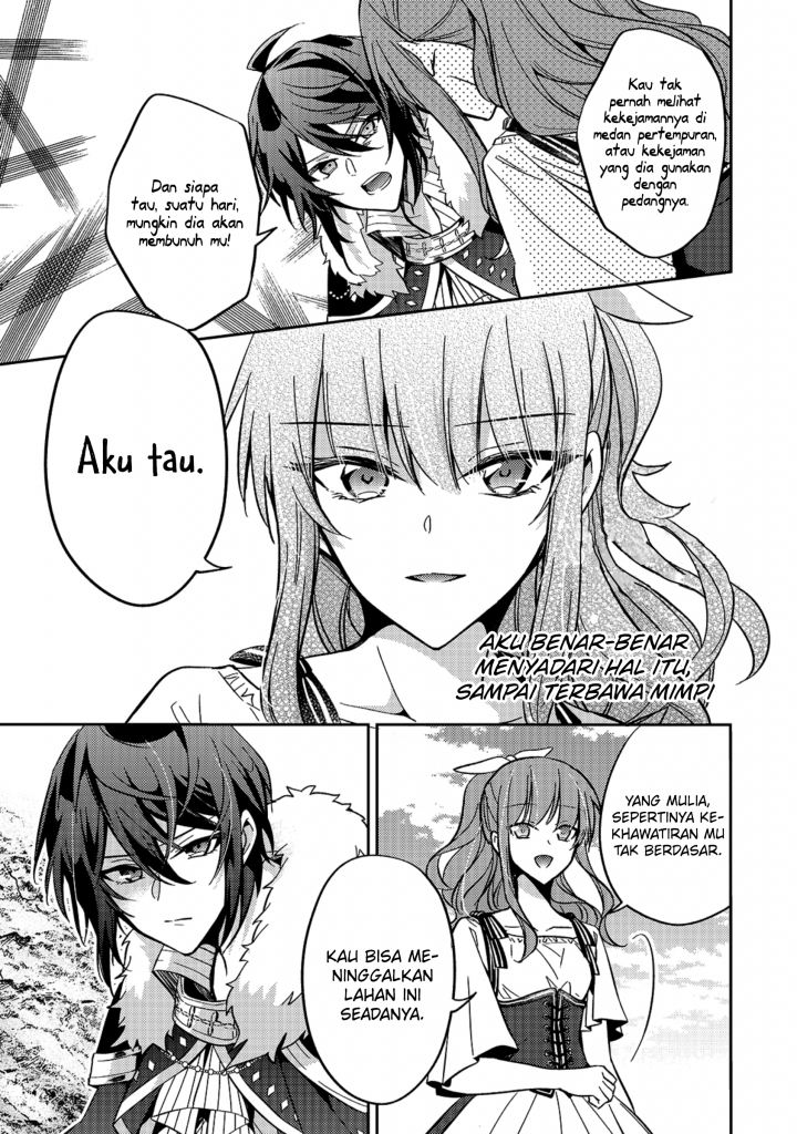 Halaman 22 dari Loop 7-kaime no Akuyaku Reijou wa, Moto Tekikoku de Jiyuu Kimama na Hanayome Seikatsu o Mankitsu Suru Chapter 9
