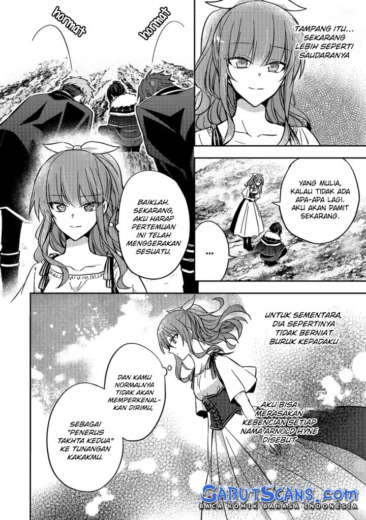 Halaman 23 dari Loop 7-kaime no Akuyaku Reijou wa, Moto Tekikoku de Jiyuu Kimama na Hanayome Seikatsu o Mankitsu Suru Chapter 9