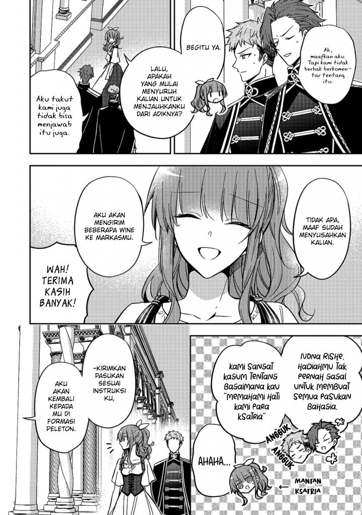Halaman 25 dari Loop 7-kaime no Akuyaku Reijou wa, Moto Tekikoku de Jiyuu Kimama na Hanayome Seikatsu o Mankitsu Suru Chapter 9