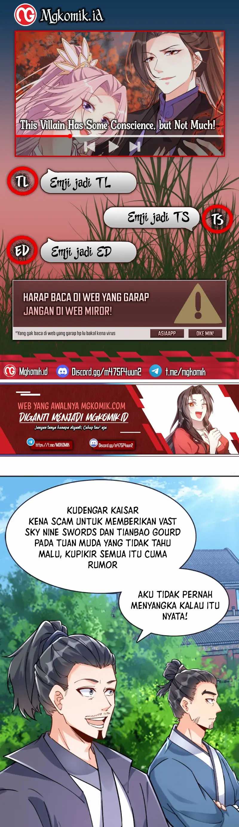 Halaman 1 dari This Villain Has Some Conscience, but Not Much! Chapter 15