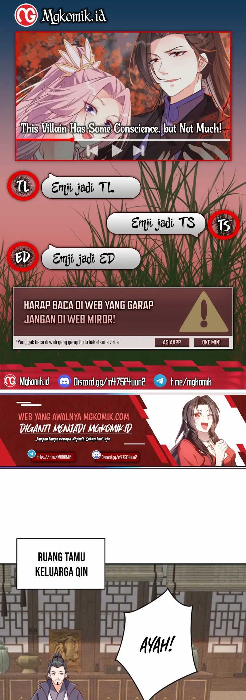 Halaman 1 dari This Villain Has Some Conscience, but Not Much! Chapter 17