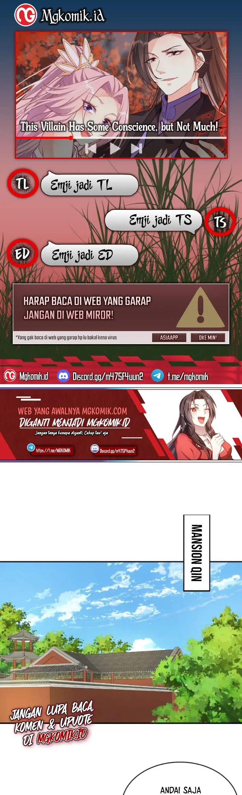 Halaman 1 dari This Villain Has Some Conscience, but Not Much! Chapter 21