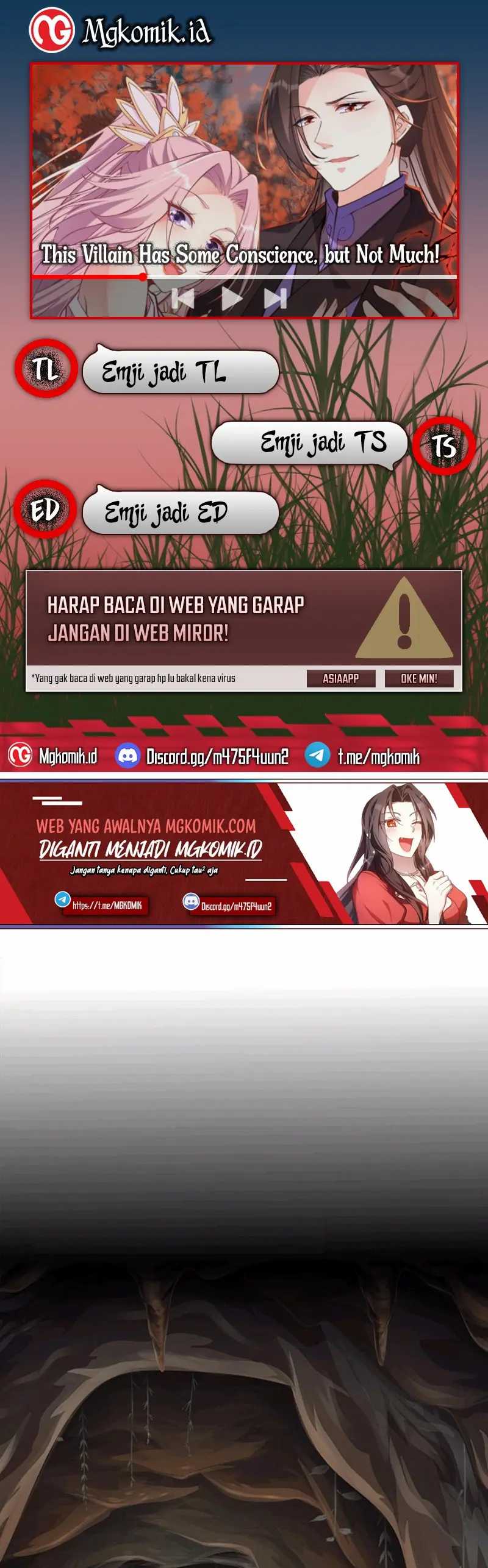 Halaman 1 dari This Villain Has Some Conscience, but Not Much! Chapter 29