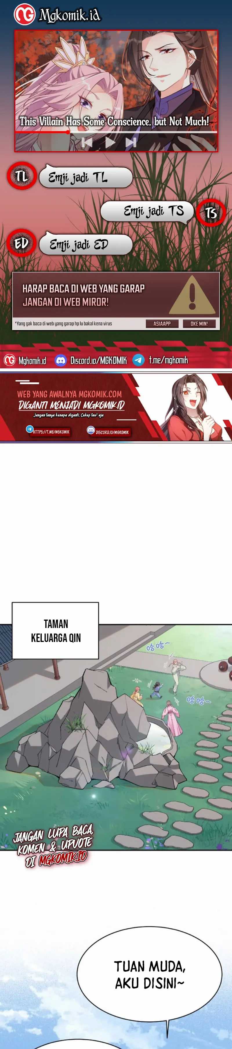 Halaman 1 dari This Villain Has Some Conscience, but Not Much! Chapter 3