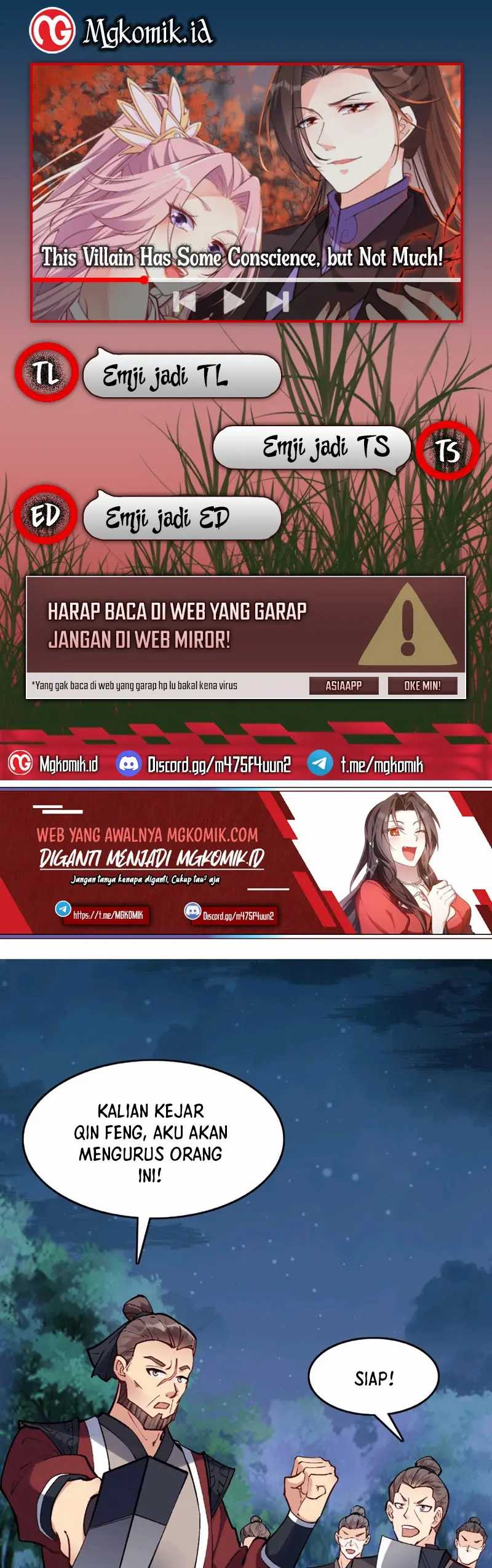Halaman 1 dari This Villain Has Some Conscience, but Not Much! Chapter 32
