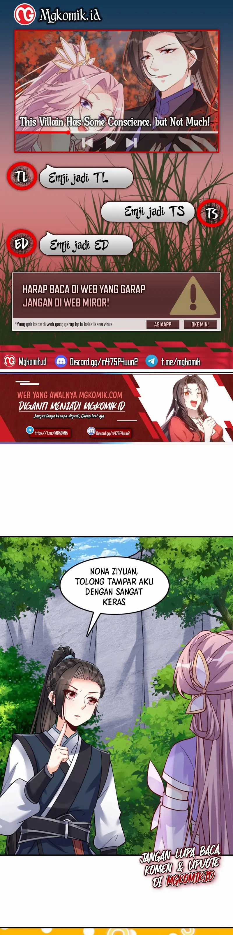 Halaman 1 dari This Villain Has Some Conscience, but Not Much! Chapter 35