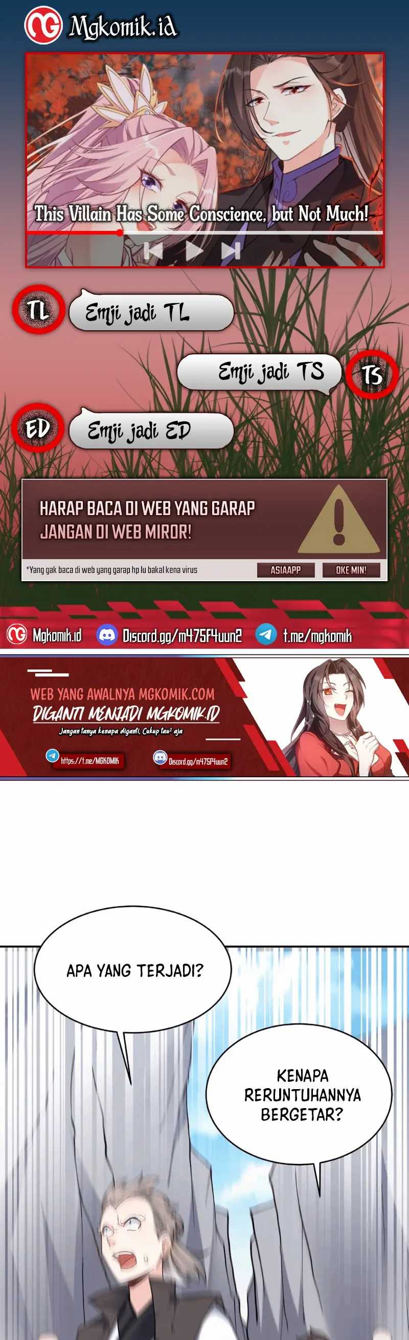 Halaman 1 dari This Villain Has Some Conscience, but Not Much! Chapter 37