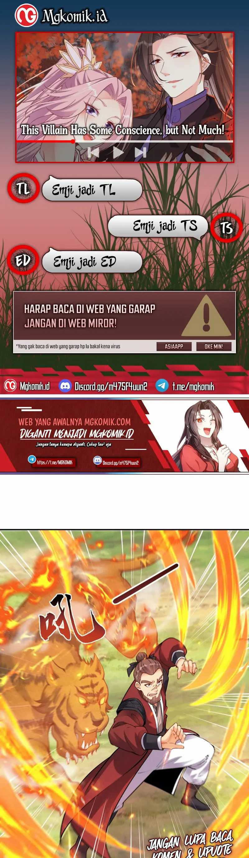 Halaman 1 dari This Villain Has Some Conscience, but Not Much! Chapter 39