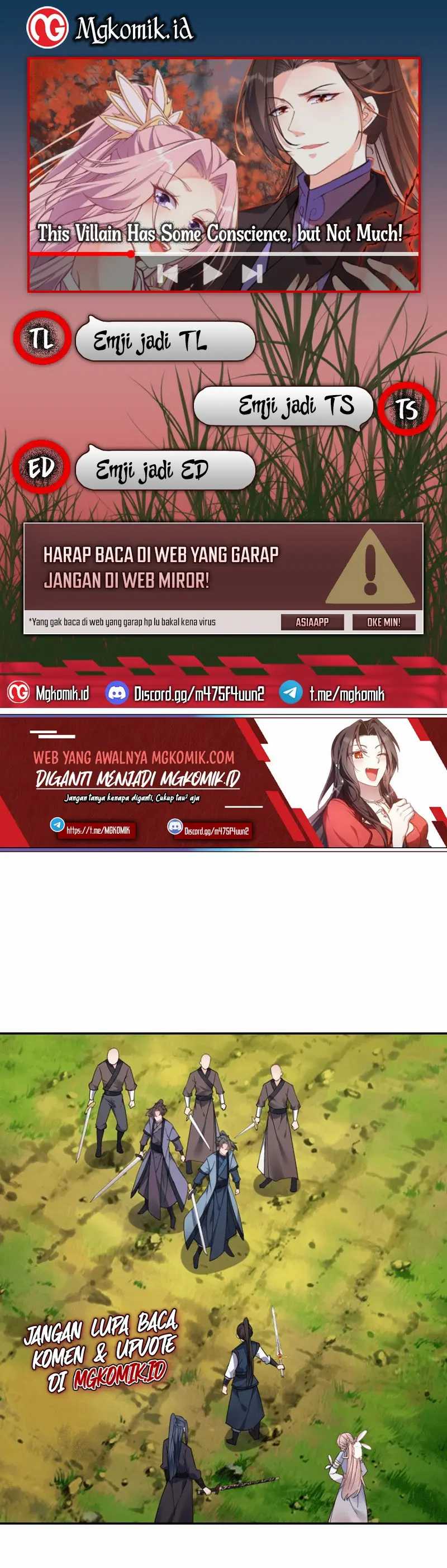 Halaman 1 dari This Villain Has Some Conscience, but Not Much! Chapter 45