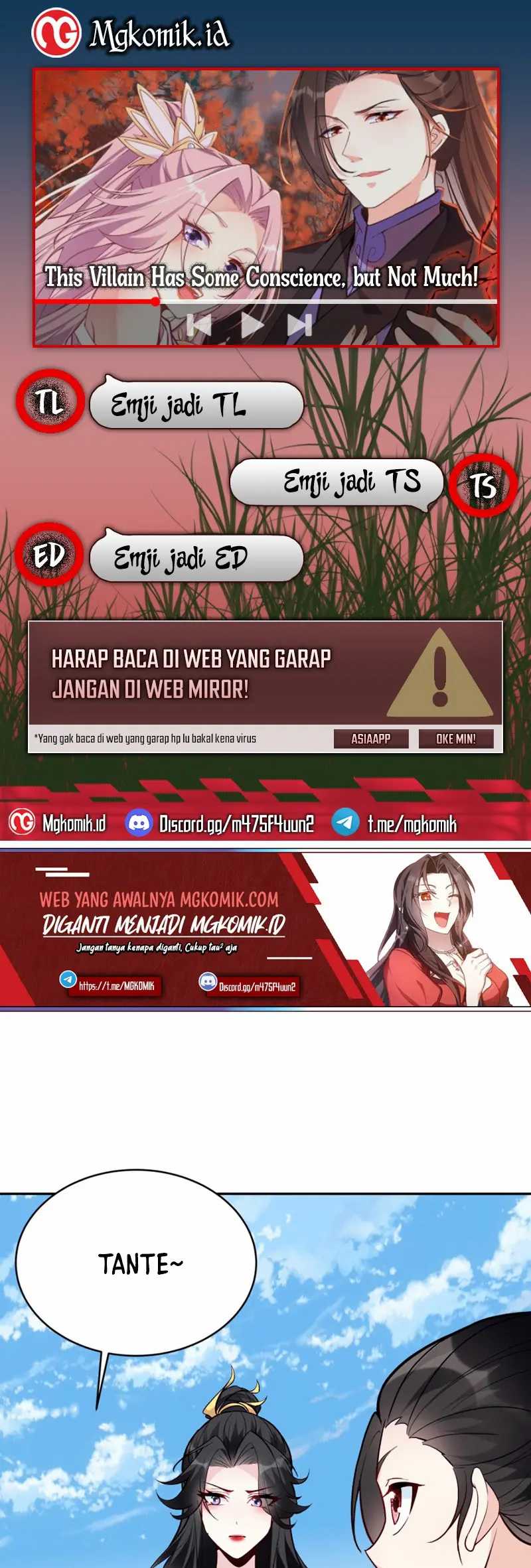 Halaman 1 dari This Villain Has Some Conscience, but Not Much! Chapter 49