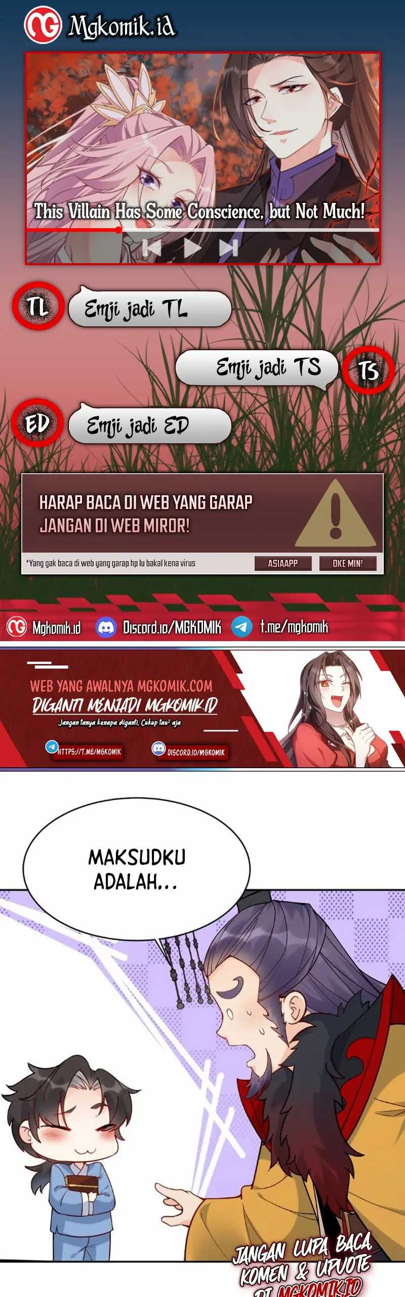 Halaman 1 dari This Villain Has Some Conscience, but Not Much! Chapter 6
