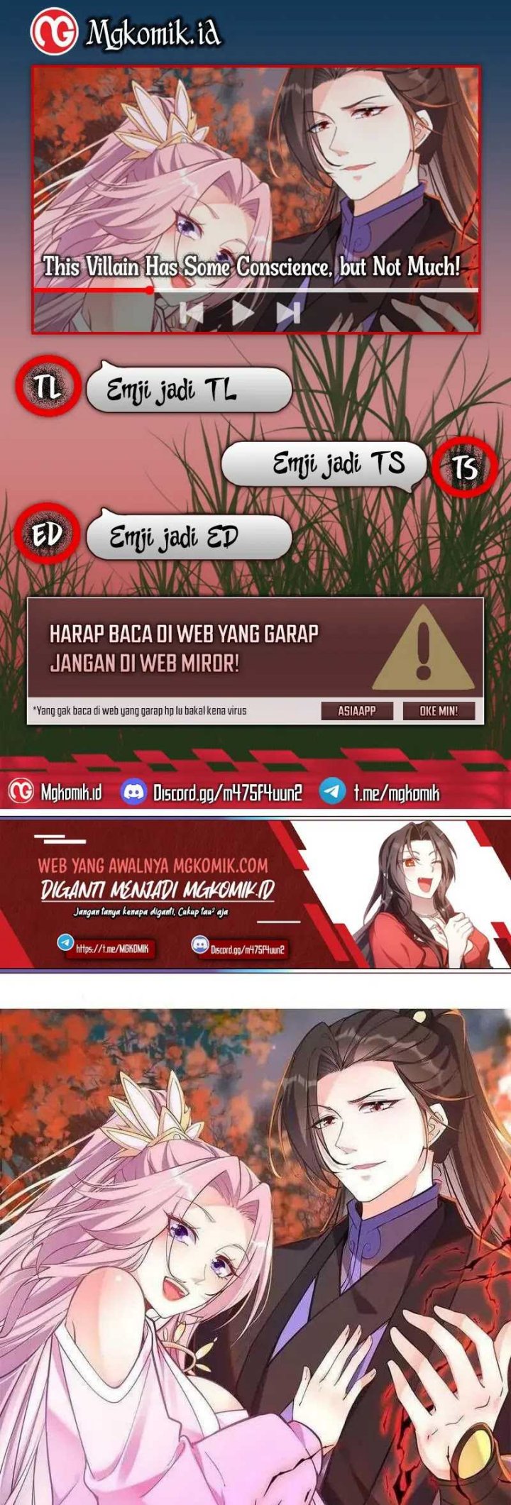 Halaman 1 dari This Villain Has Some Conscience, but Not Much! Chapter 74