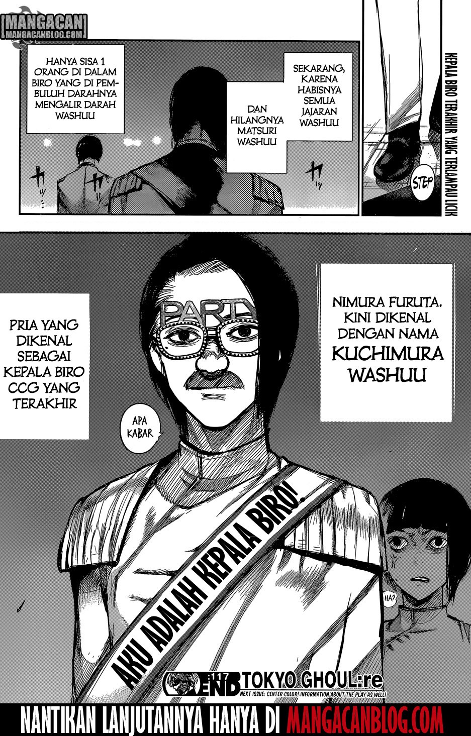 Halaman 19 dari Tokyo Ghoul:re Chapter 117