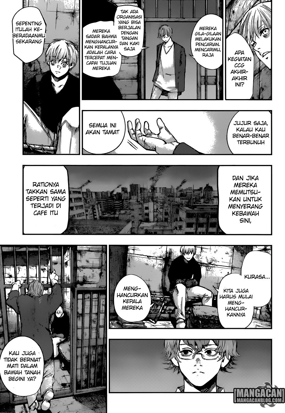 Halaman 6 dari Tokyo Ghoul:re Chapter 130