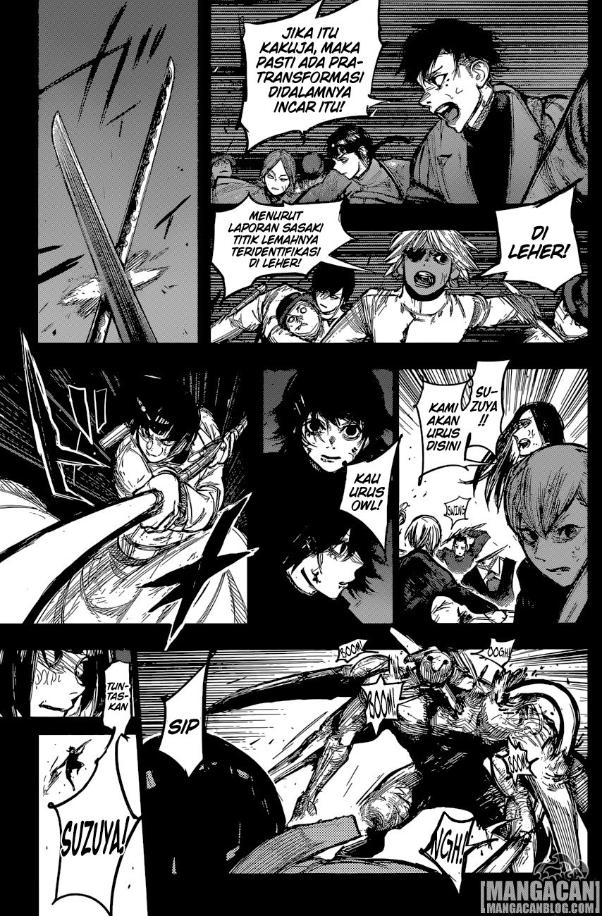 Halaman 17 dari Tokyo Ghoul:re Chapter 166