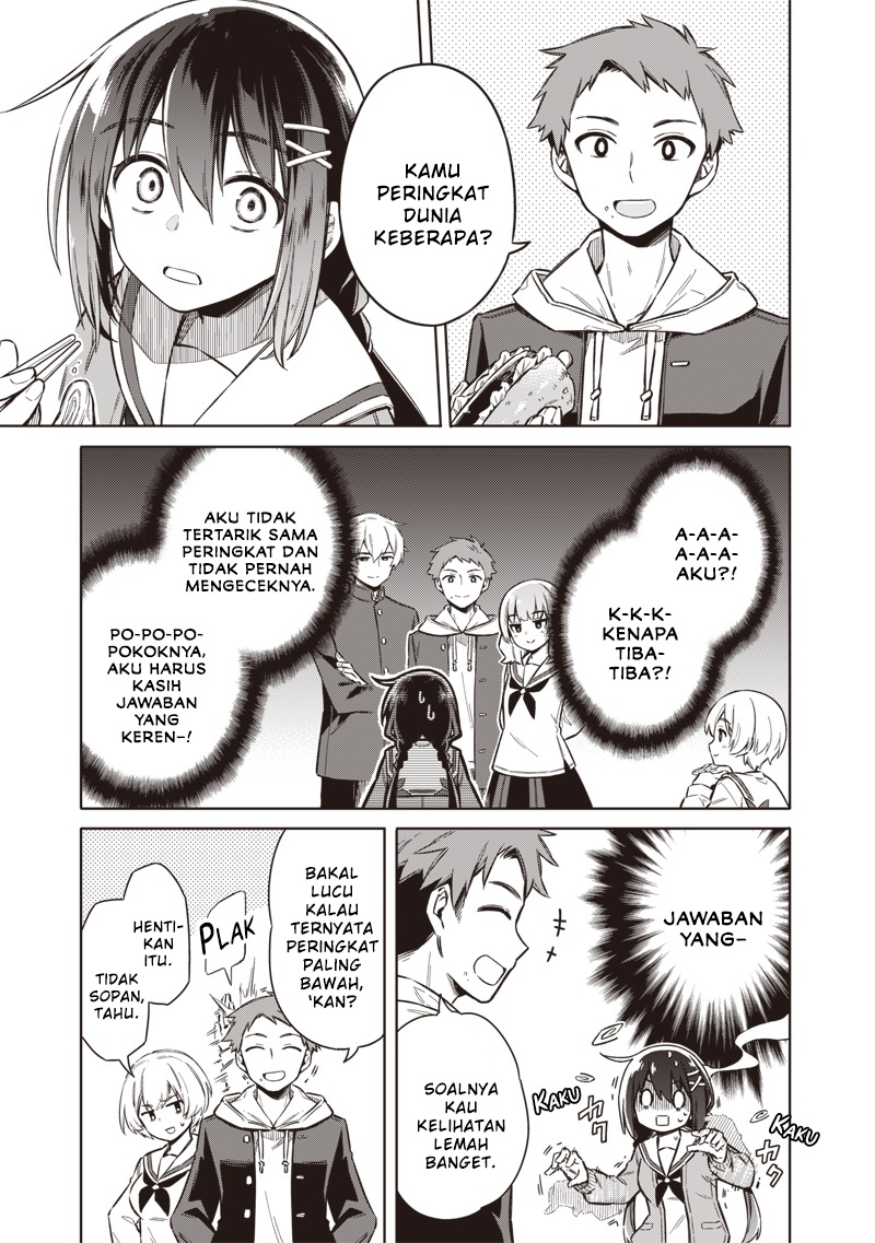Halaman 5 dari Toukyou KINOKO: Sekai Ranking 1-i no Komyu-ryoku Saijaku JK Chapter 1