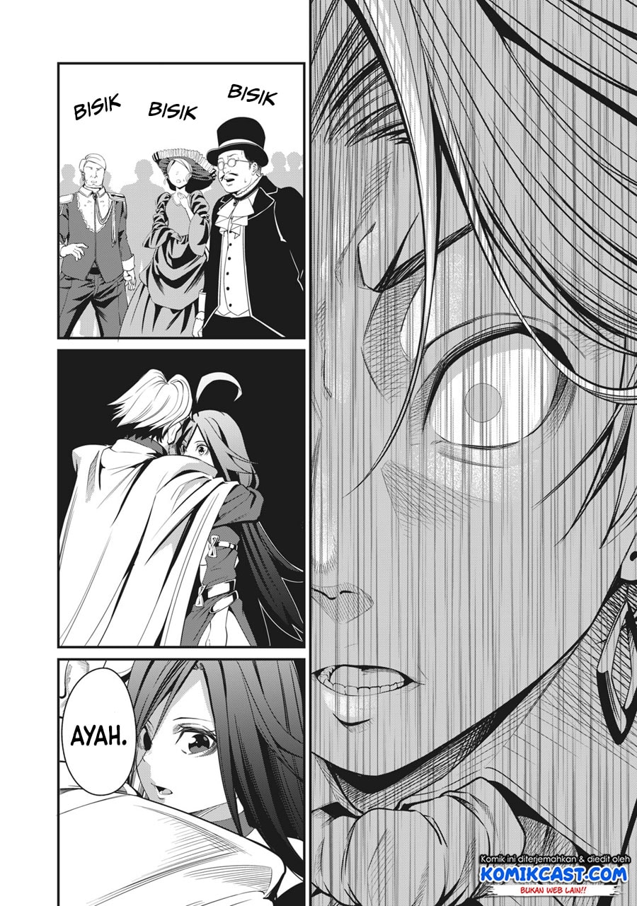 Halaman 14 dari Tsuihou Sareta Tenshou Juu Kishi wa Game Chishiki de Musou Suru Chapter 1.1