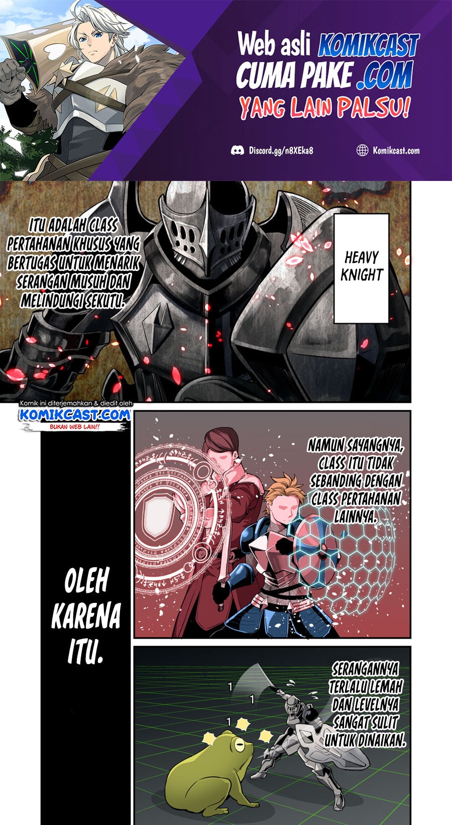 Halaman 2 dari Tsuihou Sareta Tenshou Juu Kishi wa Game Chishiki de Musou Suru Chapter 1.1