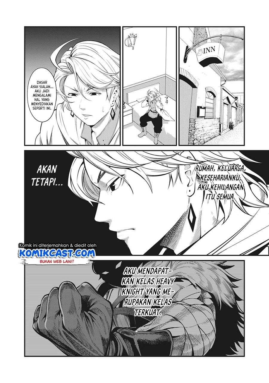 Halaman 3 dari Tsuihou Sareta Tenshou Juu Kishi wa Game Chishiki de Musou Suru Chapter 1.2