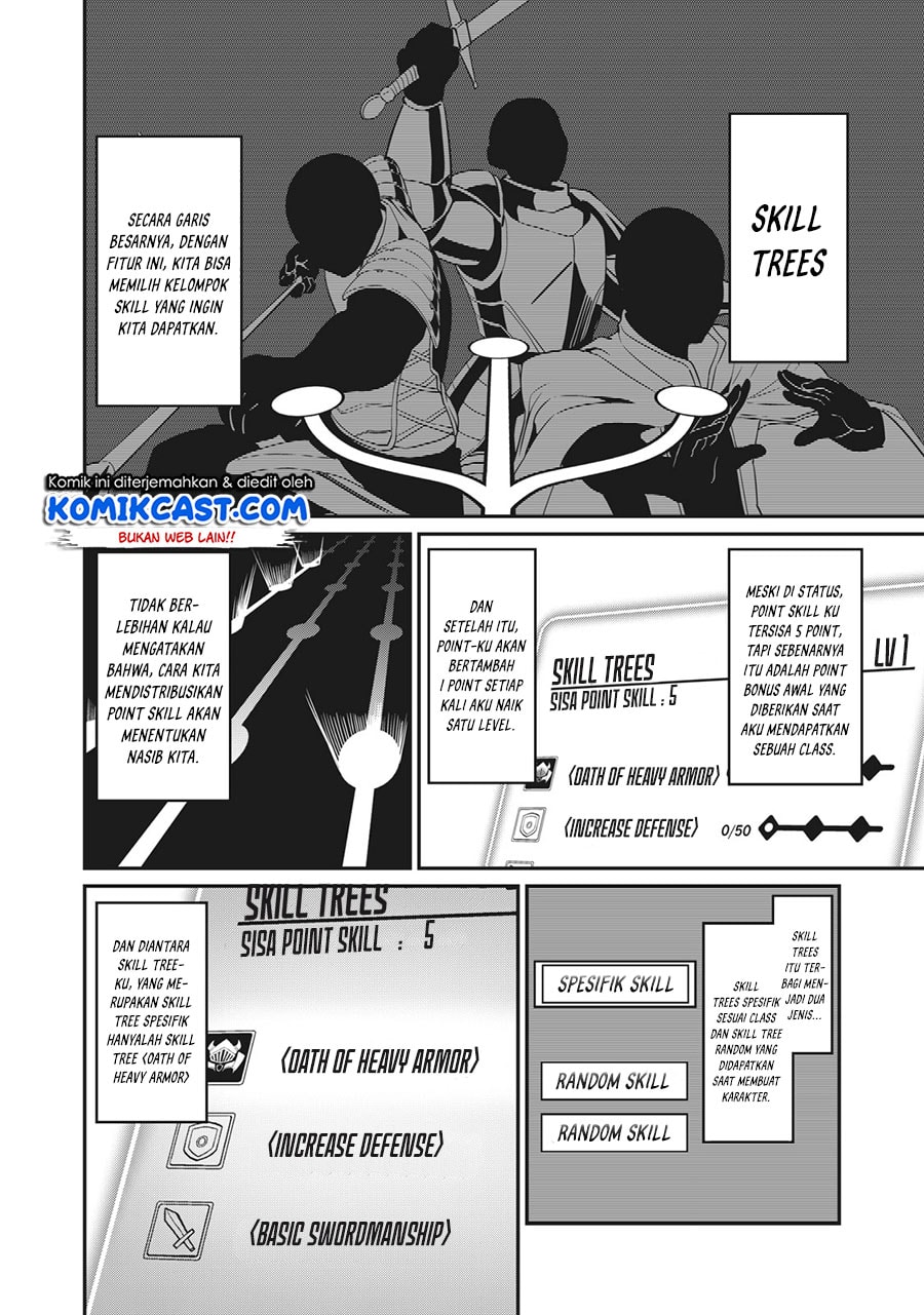 Halaman 5 dari Tsuihou Sareta Tenshou Juu Kishi wa Game Chishiki de Musou Suru Chapter 1.2