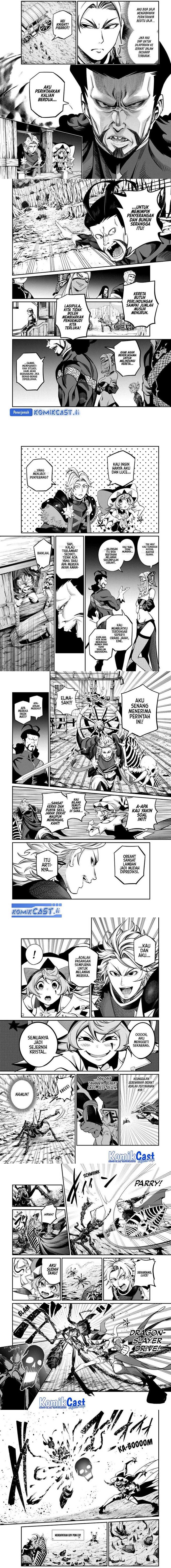 Halaman 2 dari Tsuihou Sareta Tenshou Juu Kishi wa Game Chishiki de Musou Suru Chapter 115