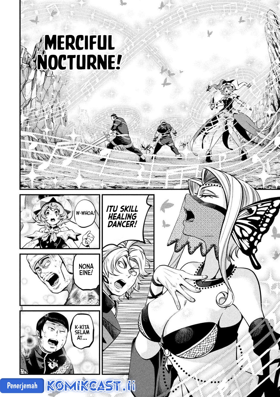 Halaman 9 dari Tsuihou Sareta Tenshou Juu Kishi wa Game Chishiki de Musou Suru Chapter 123
