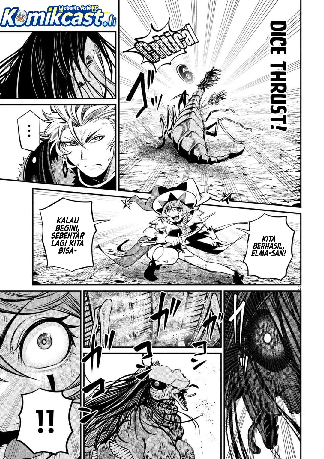 Halaman 4 dari Tsuihou Sareta Tenshou Juu Kishi wa Game Chishiki de Musou Suru Chapter 125