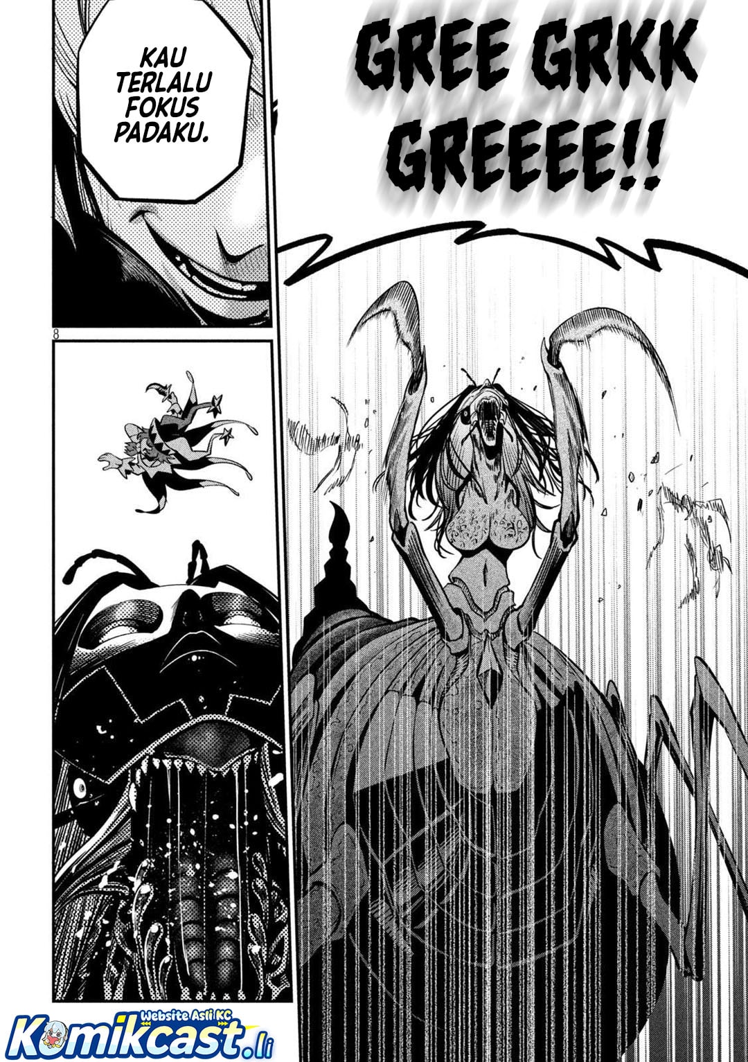 Halaman 9 dari Tsuihou Sareta Tenshou Juu Kishi wa Game Chishiki de Musou Suru Chapter 125