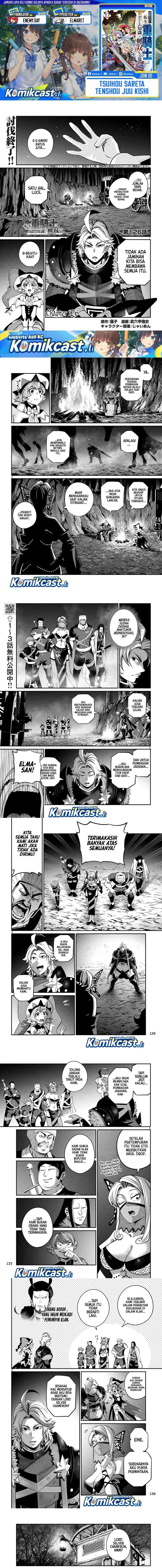 Halaman 1 dari Tsuihou Sareta Tenshou Juu Kishi wa Game Chishiki de Musou Suru Chapter 126