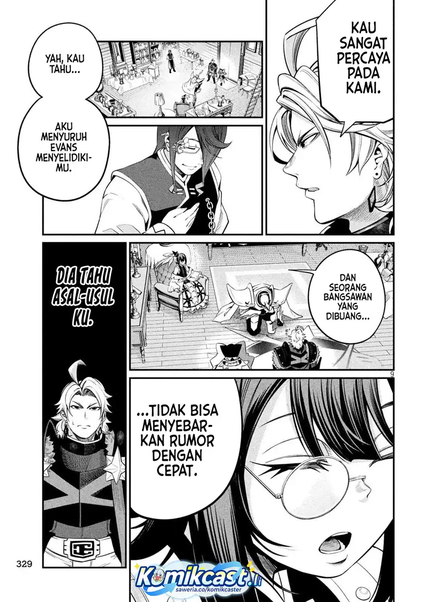 Halaman 10 dari Tsuihou Sareta Tenshou Juu Kishi wa Game Chishiki de Musou Suru Chapter 127