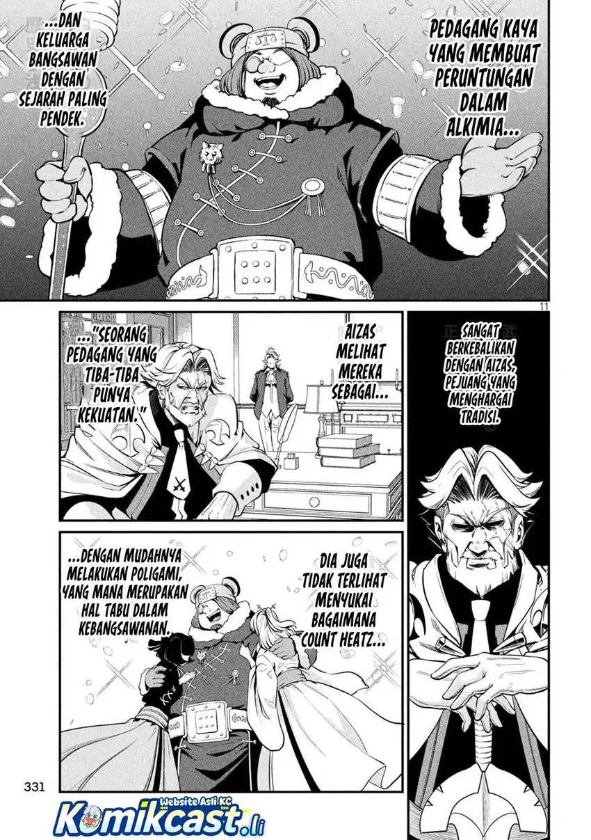 Halaman 12 dari Tsuihou Sareta Tenshou Juu Kishi wa Game Chishiki de Musou Suru Chapter 127