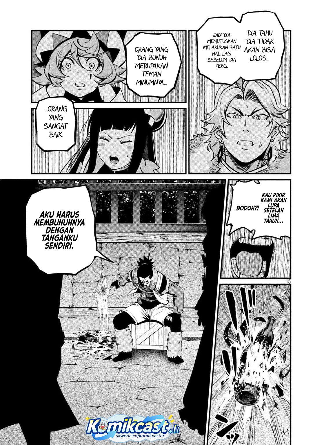Halaman 16 dari Tsuihou Sareta Tenshou Juu Kishi wa Game Chishiki de Musou Suru Chapter 131