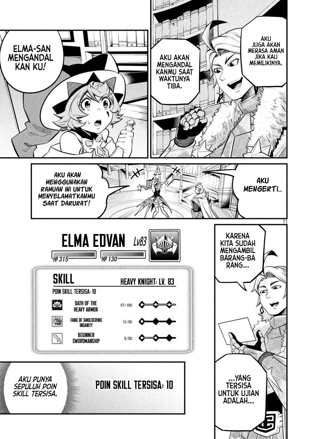 Halaman 12 dari Tsuihou Sareta Tenshou Juu Kishi wa Game Chishiki de Musou Suru Chapter 132