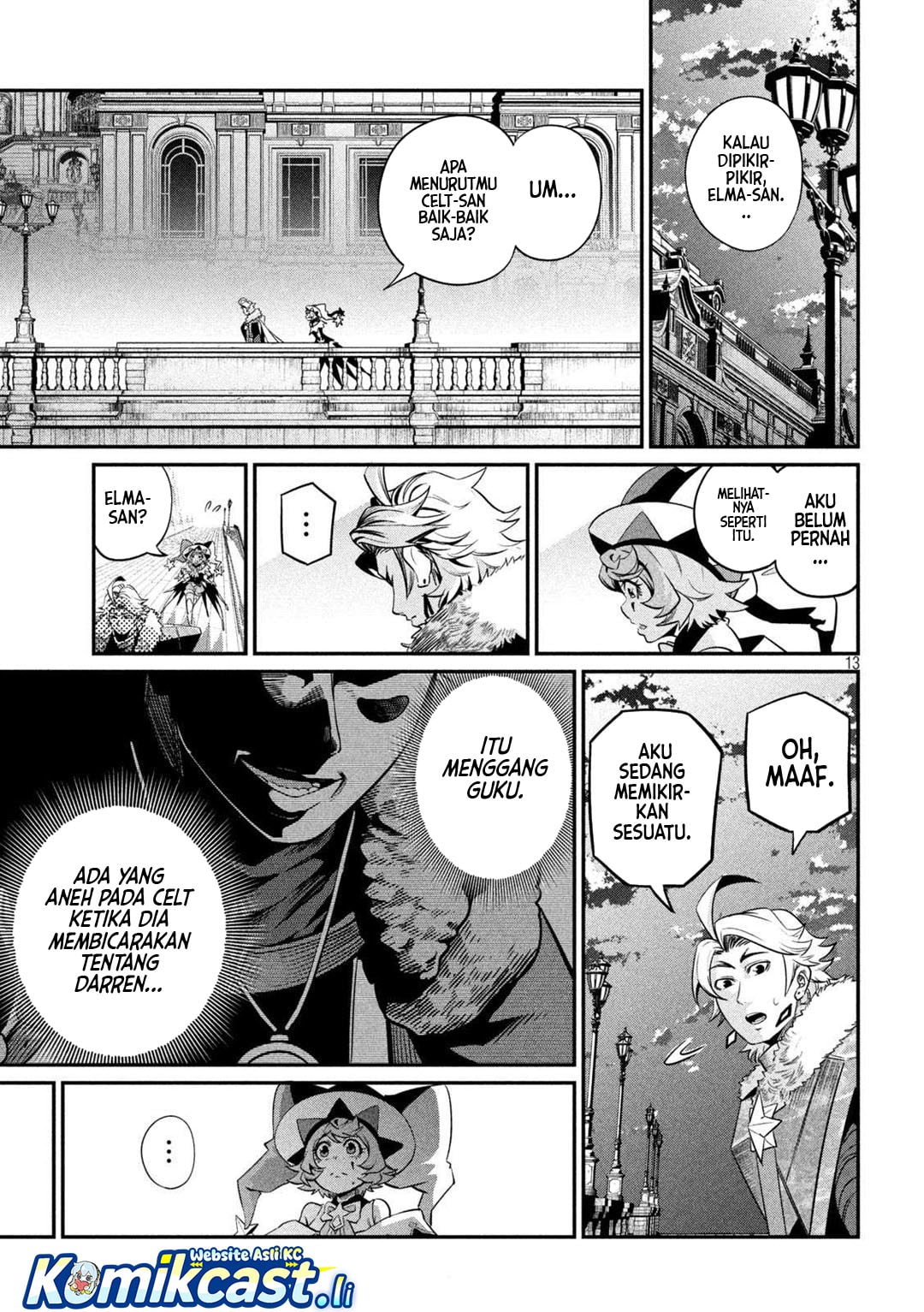 Halaman 14 dari Tsuihou Sareta Tenshou Juu Kishi wa Game Chishiki de Musou Suru Chapter 132