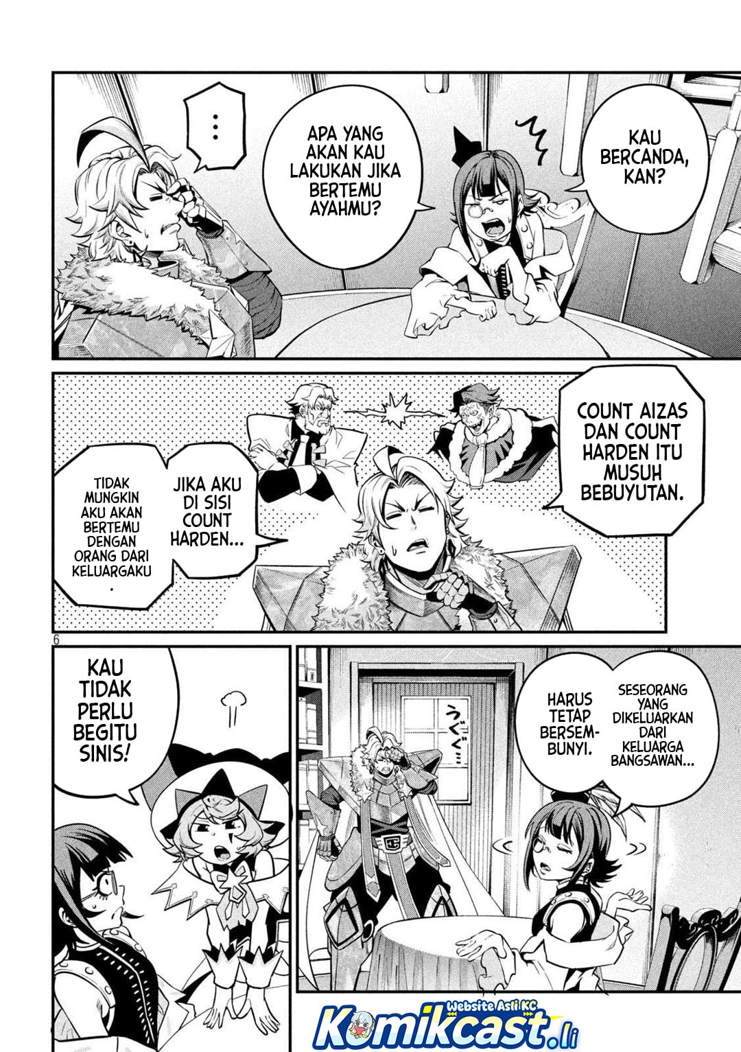 Halaman 7 dari Tsuihou Sareta Tenshou Juu Kishi wa Game Chishiki de Musou Suru Chapter 132