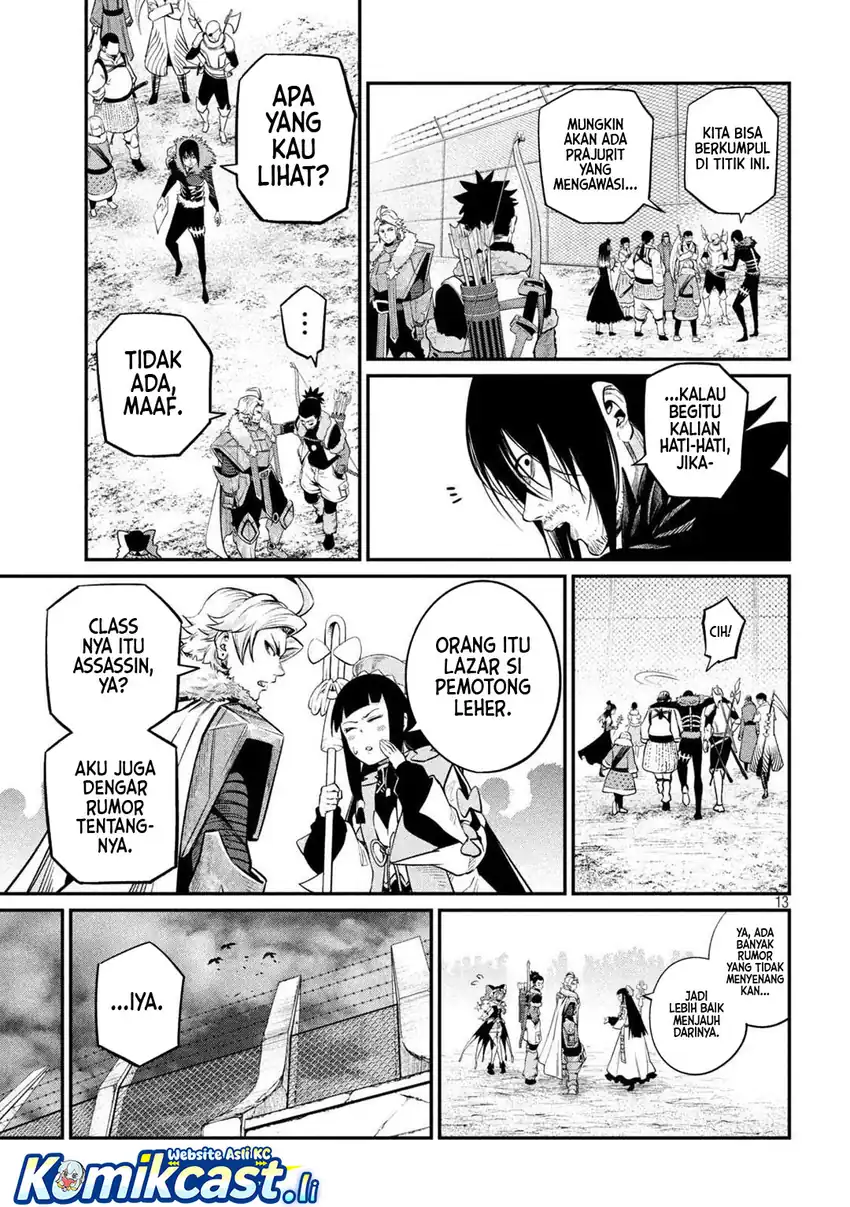 Halaman 13 dari Tsuihou Sareta Tenshou Juu Kishi wa Game Chishiki de Musou Suru Chapter 133