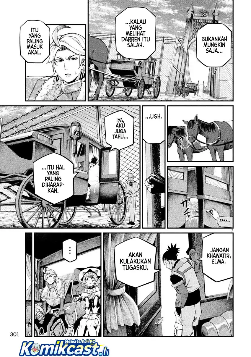 Halaman 7 dari Tsuihou Sareta Tenshou Juu Kishi wa Game Chishiki de Musou Suru Chapter 133